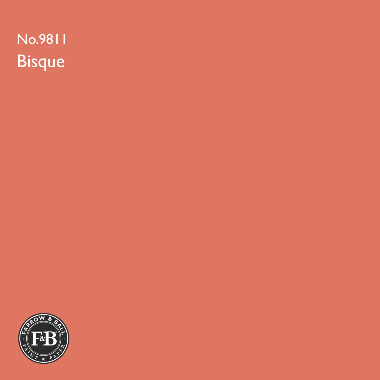Farrow & Ball Bisque No.9811 Estate Emulsion paint colour sample