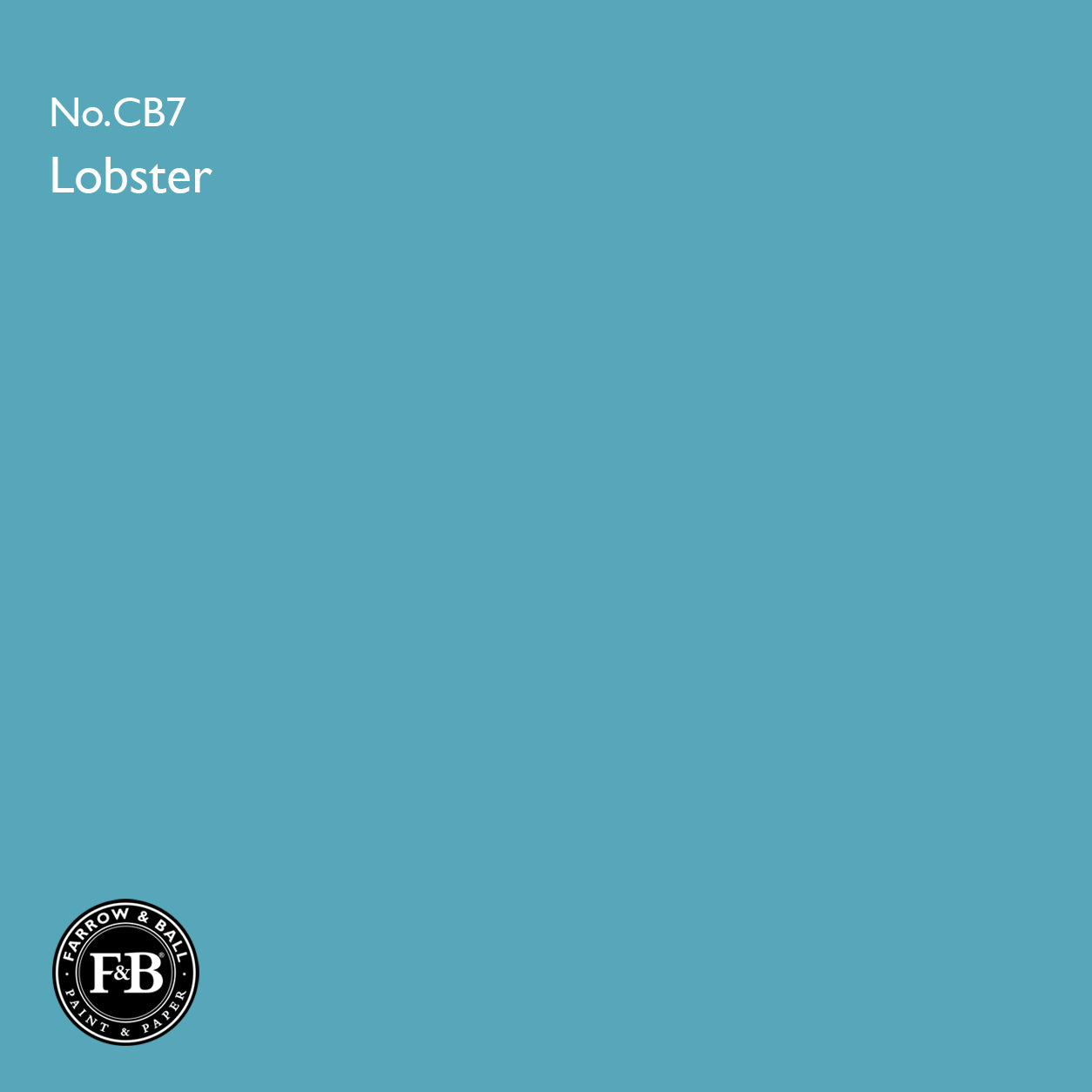 Farrow & Ball Lobster No.CB7 Estate Emulsion paint colour sample