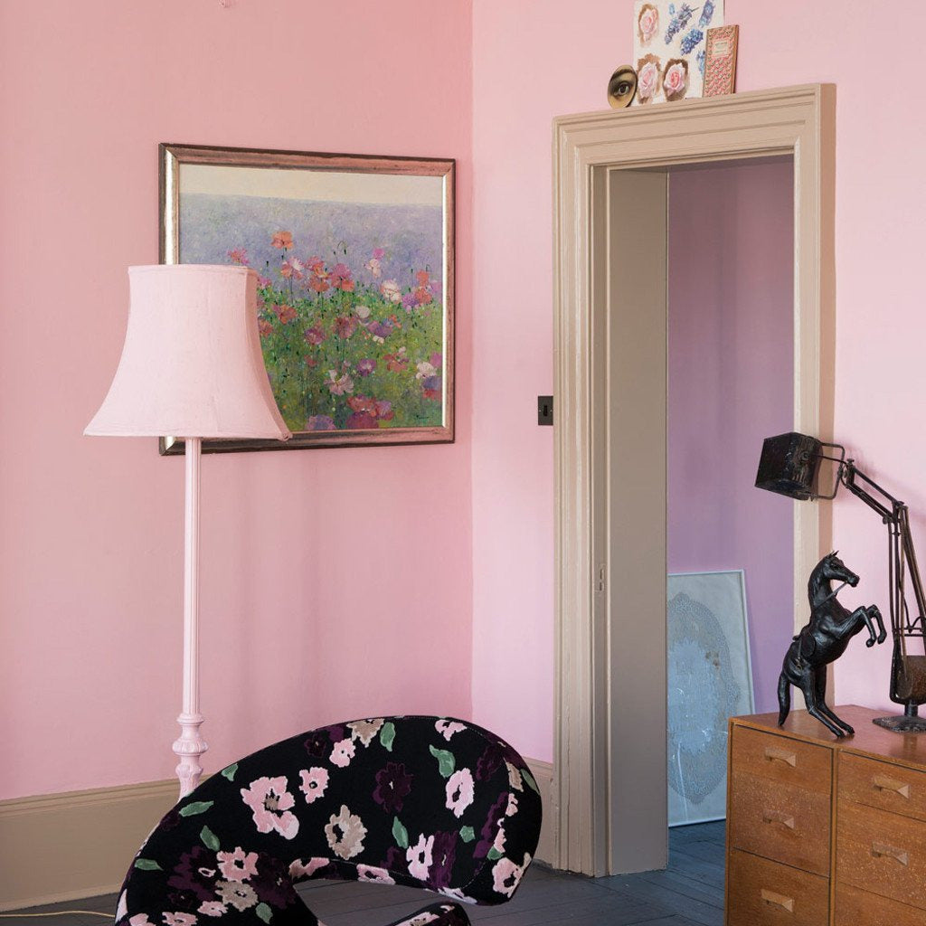 Room painted in Farrow & Ball Nancy's Blushes No.278