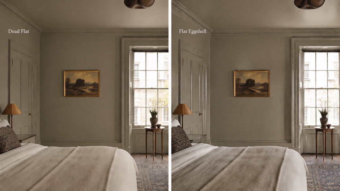Choose Farrow and Ball Flat Eggshell for a More Traditional Look.