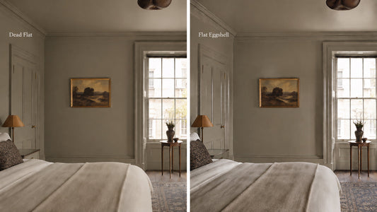 Choose Farrow and Ball Flat Eggshell for a More Traditional Look.