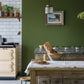 Kitchen wall painted in Farrow & Ball Bancha® No.298