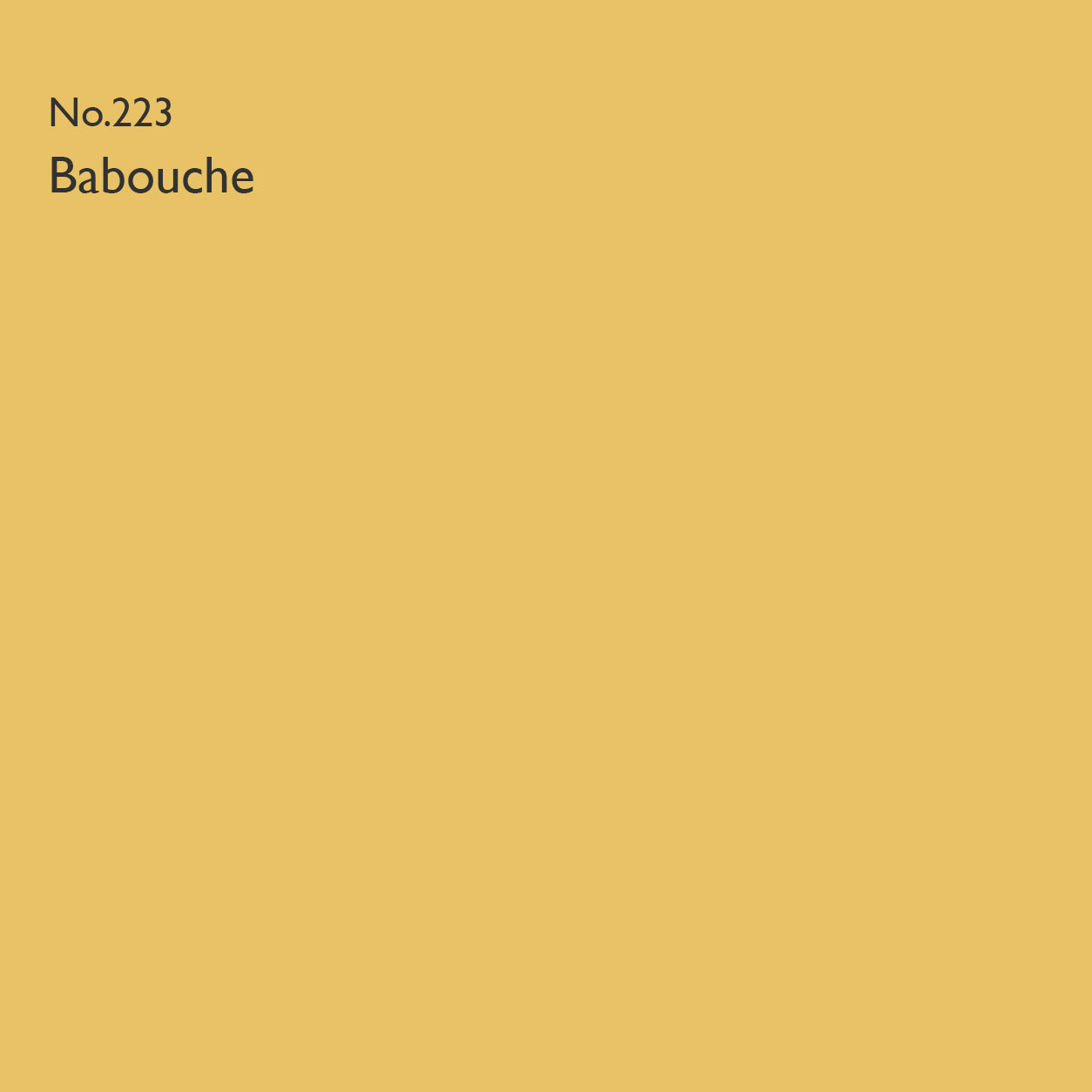 Farrow & Ball Babouche No.223 paint colour swatch