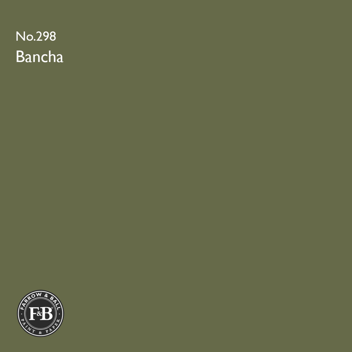 Farrow & Ball Bancha No.298 paint swatch