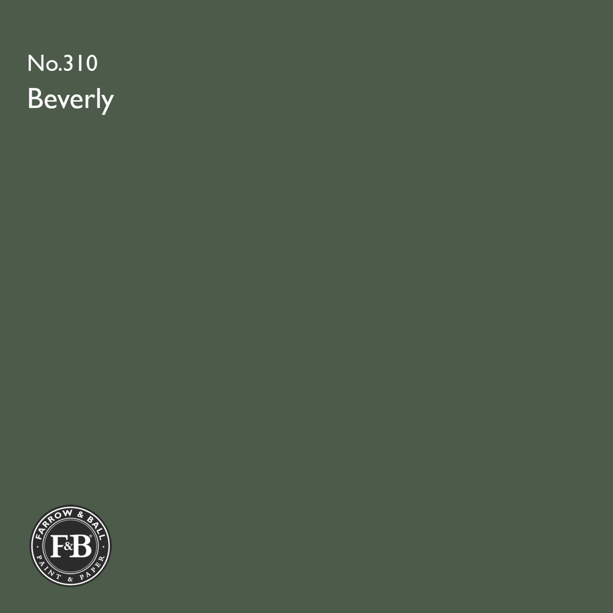 Farrow & Ball Beverly No.310 paint colour swatch