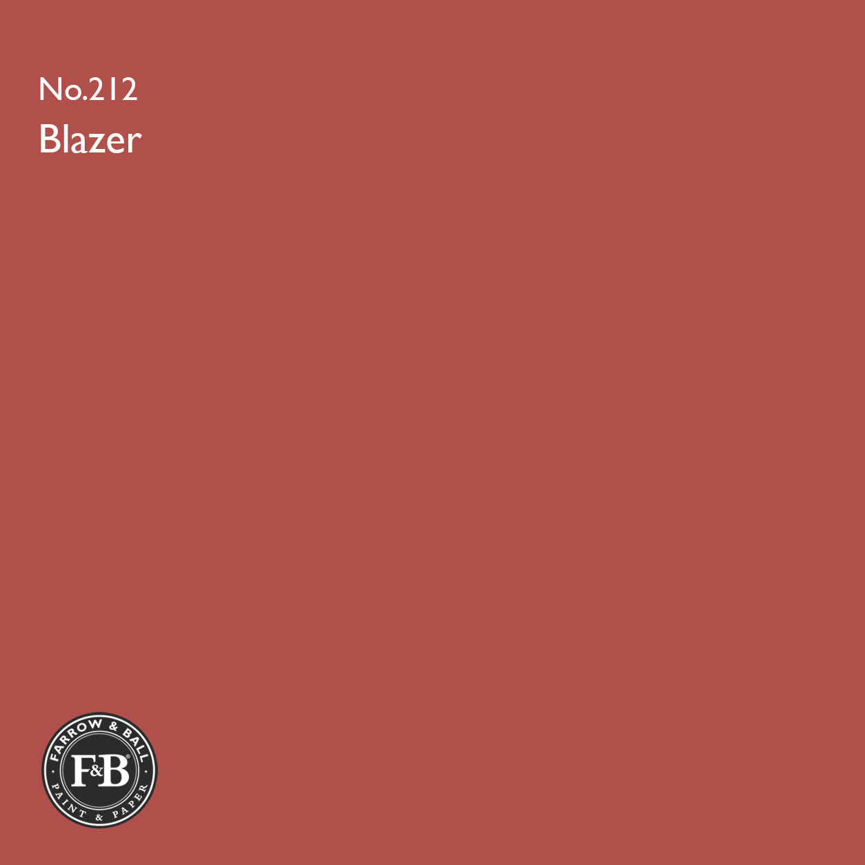 Farrow & Ball Blazer Roof No.212 Estate Emulsion paint colour sample
