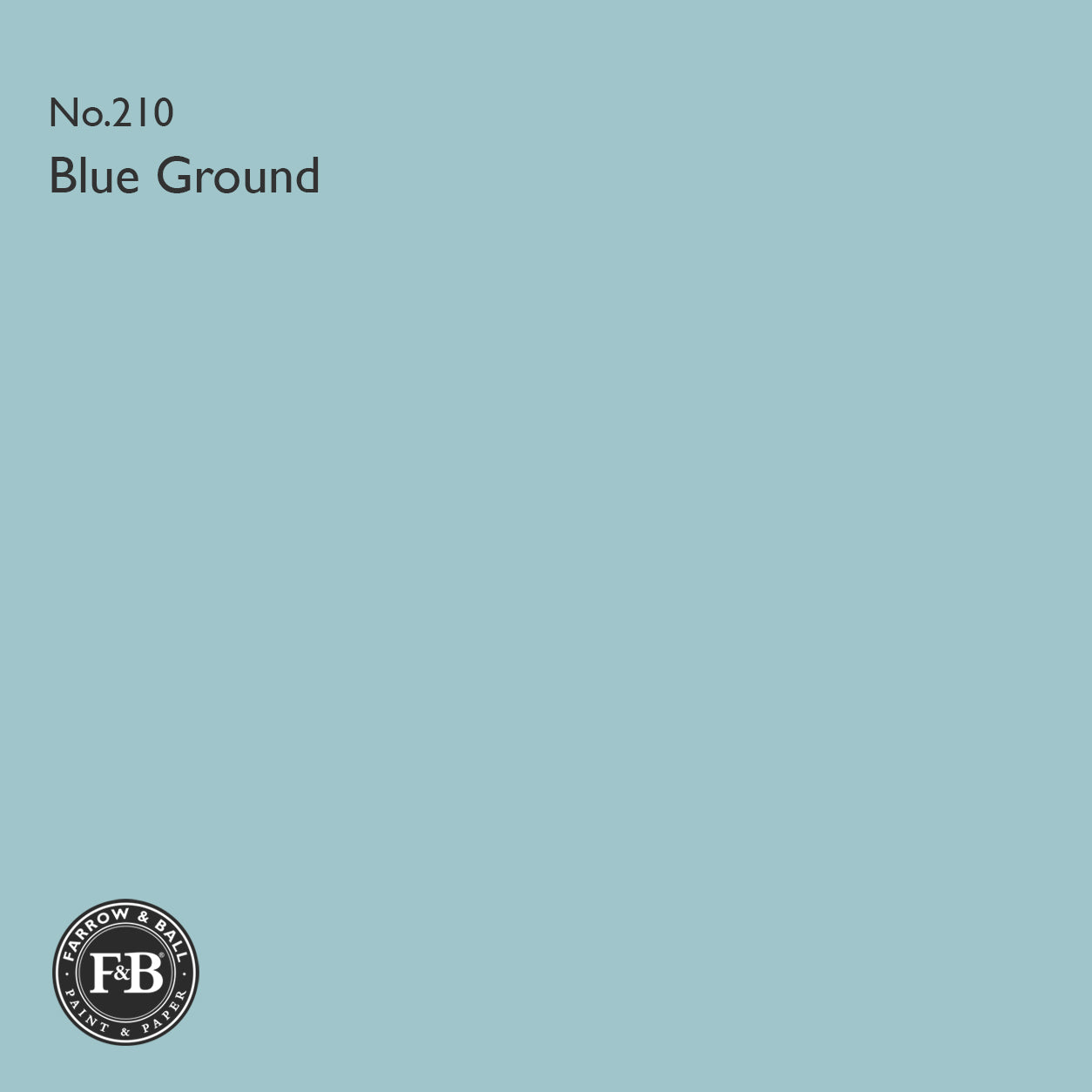 Farrow & Ball Blue Ground No.209 Estate Emulsion paint colour sample