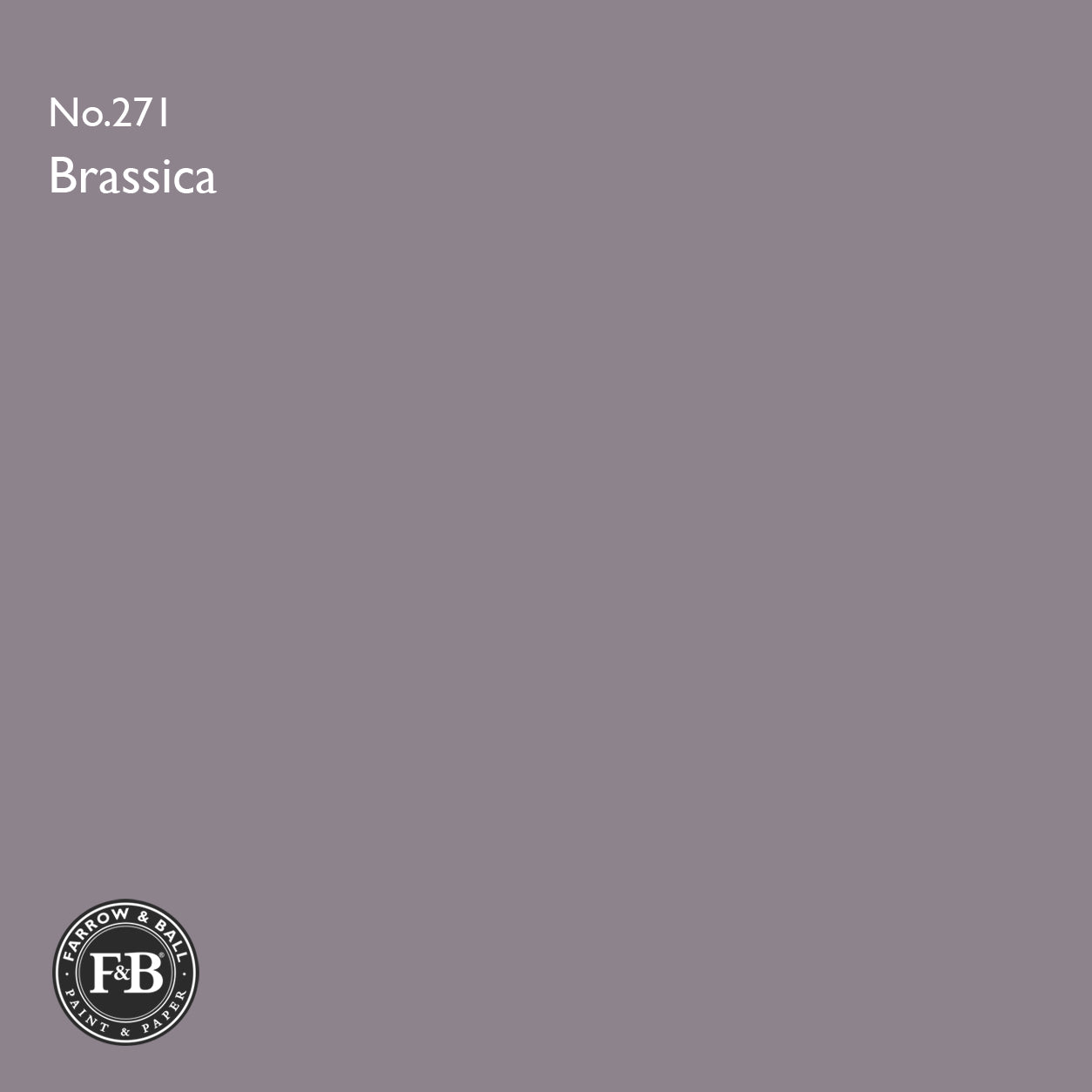 Farrow & Ball Brassica No.271 paint colour swatch