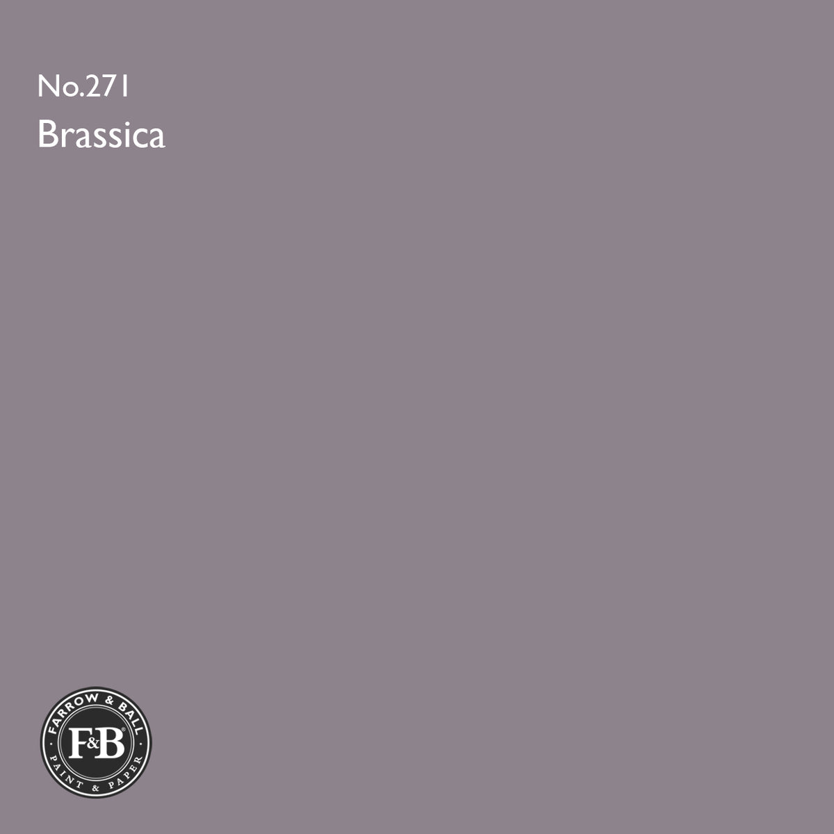 Farrow & Ball Brassica No.271 paint colour swatch