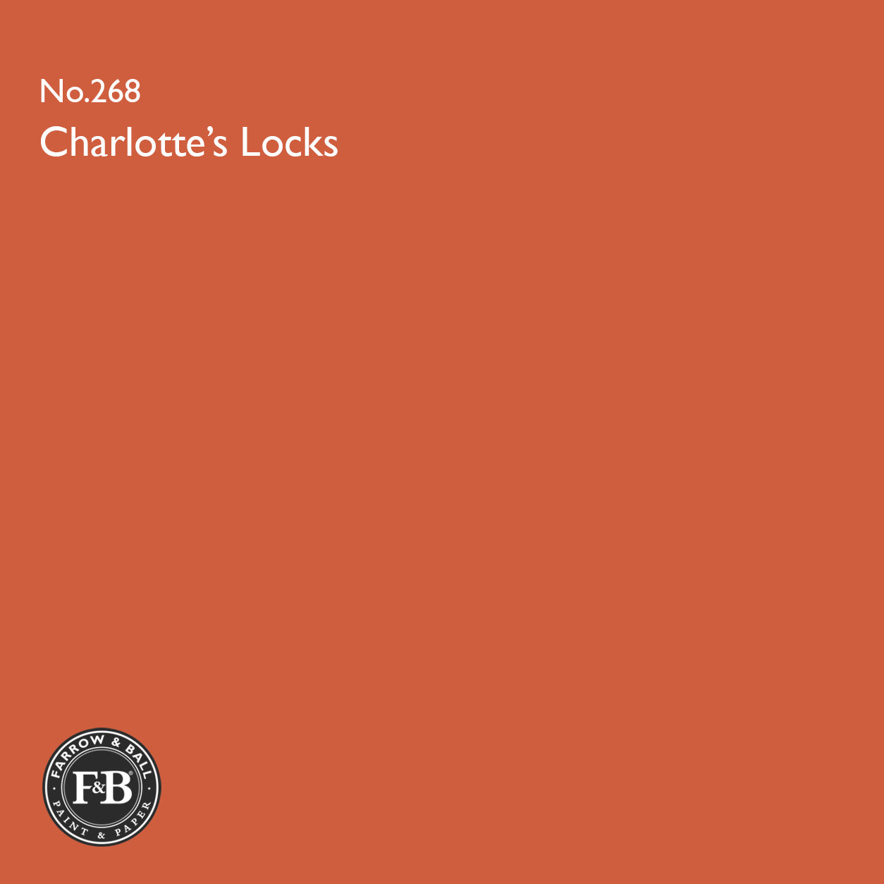 Farrow & Ball Charlotte's Locks No.268 paint colour swatch