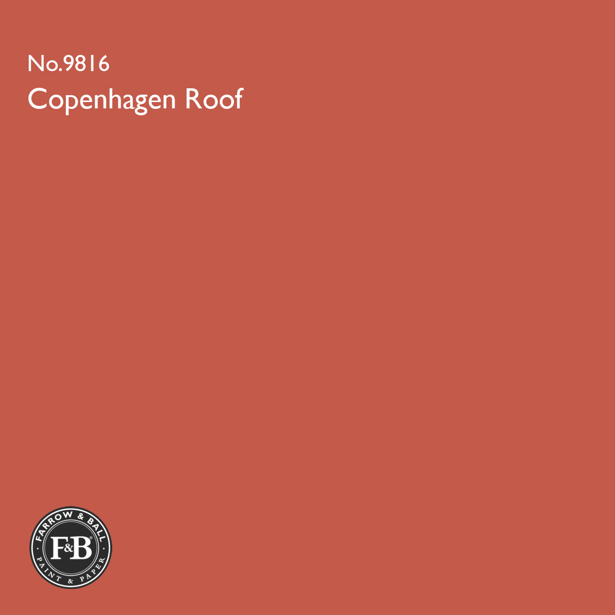 Farrow & Ball Copenhagen Roof No.9816 Estate Emulsion paint colour sample