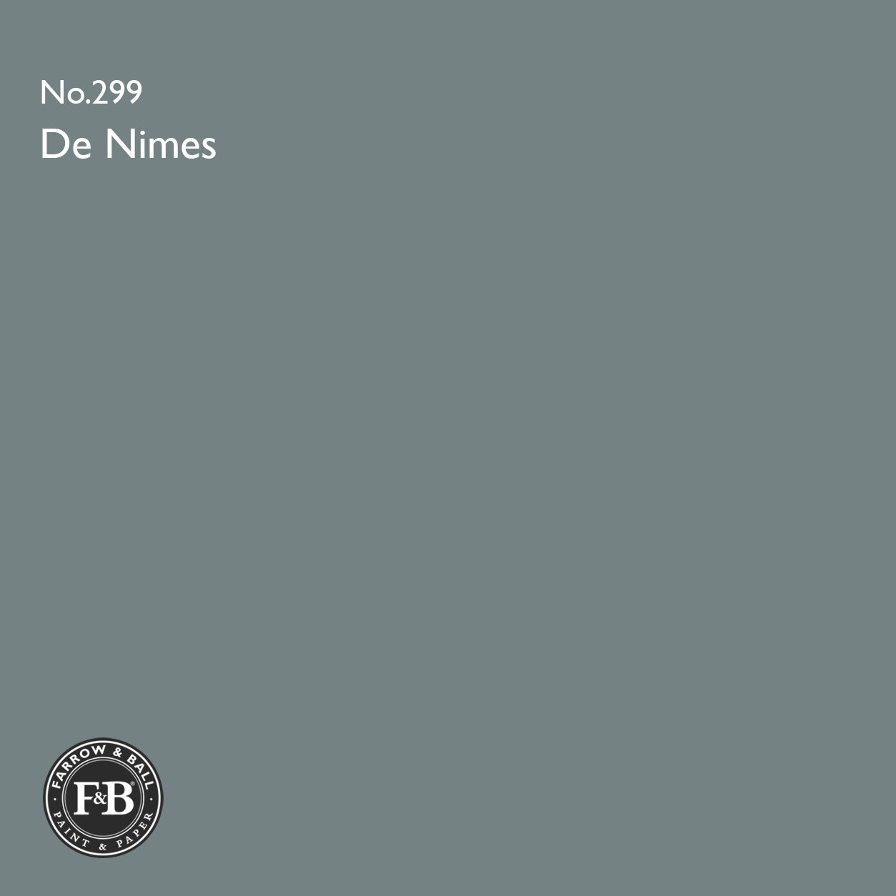 Farrow & Ball De Nimes No.299 paint swatch