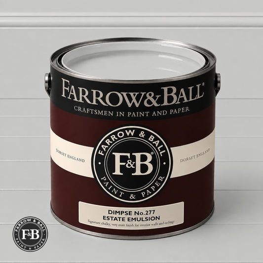 Farrow & Ball Dimpse No.277 paint colour in open paint tin