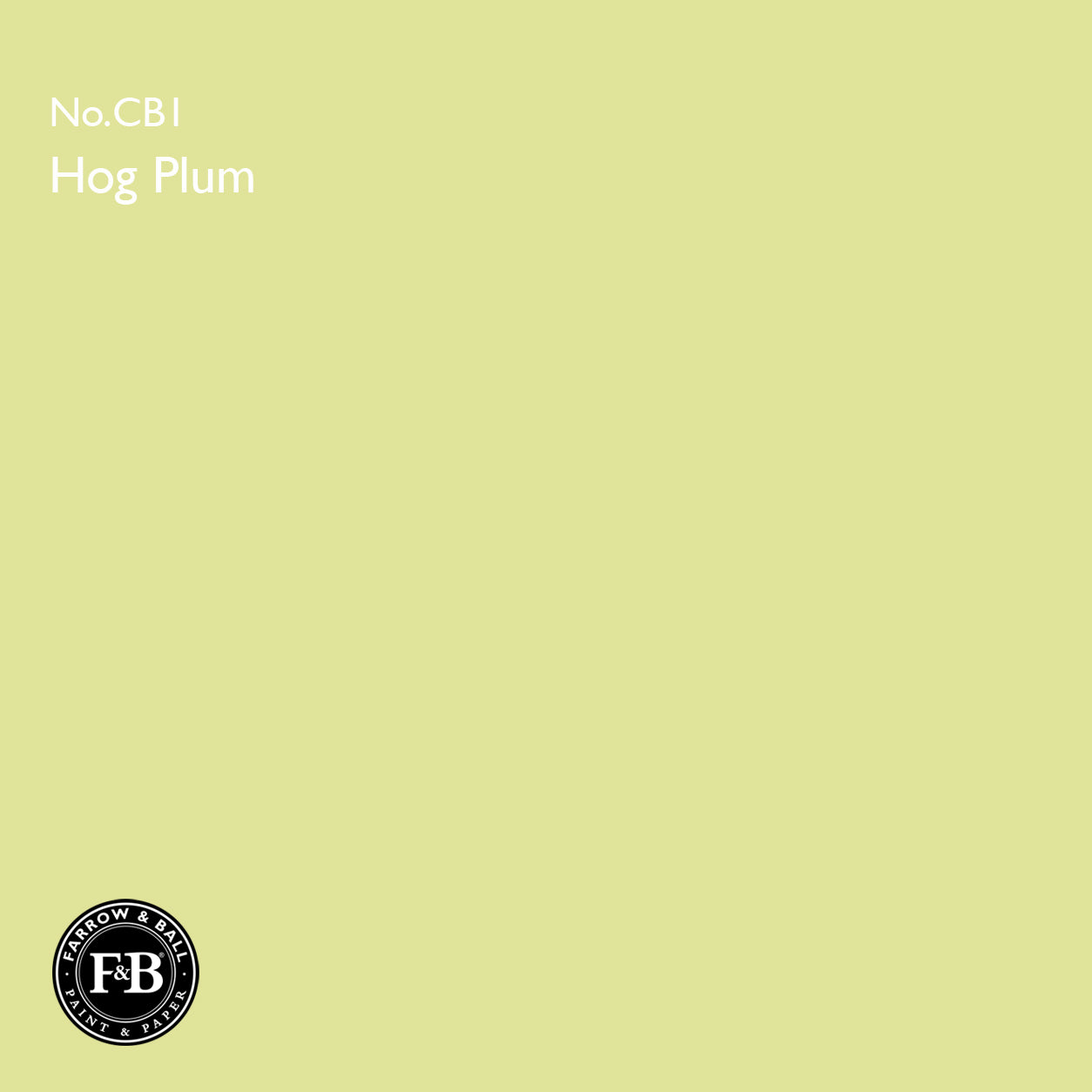 Farrow & Ball Hog Plum No.CB1 Estate Emulsion paint colour sample