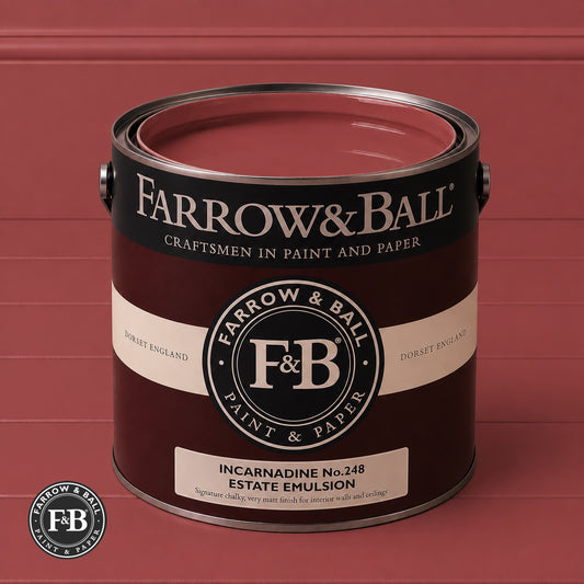 Farrow & Ball Incarnadine No.248 paint colour in open paint tin