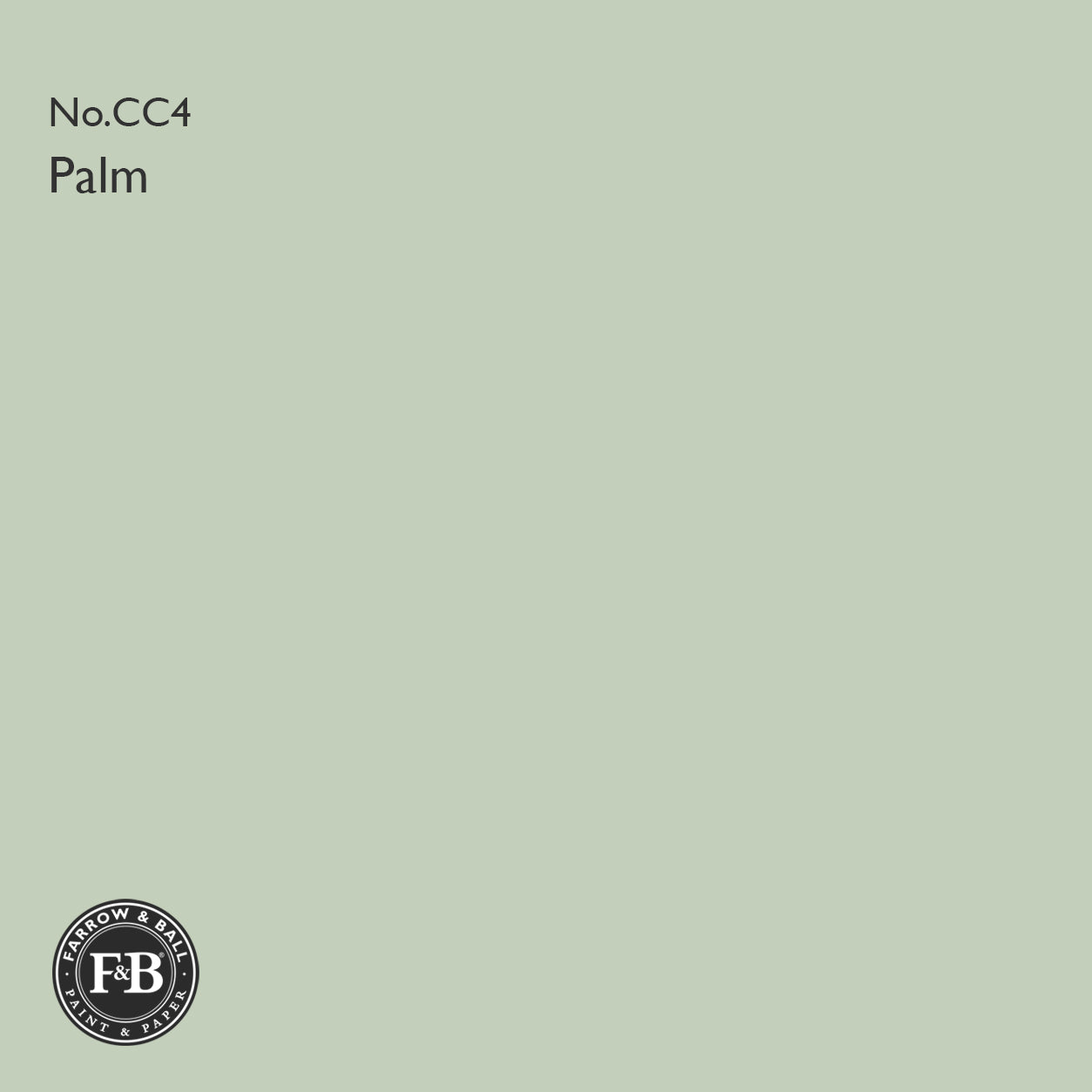 Farrow & Ball Palm No.CC4 Estate Emulsion paint colour sample