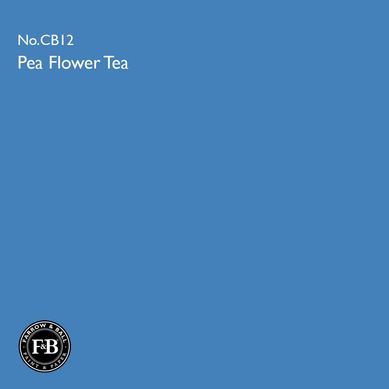 Farrow & Ball Pea Flower Tea No.CB12 Estate Emulsion paint colour sample