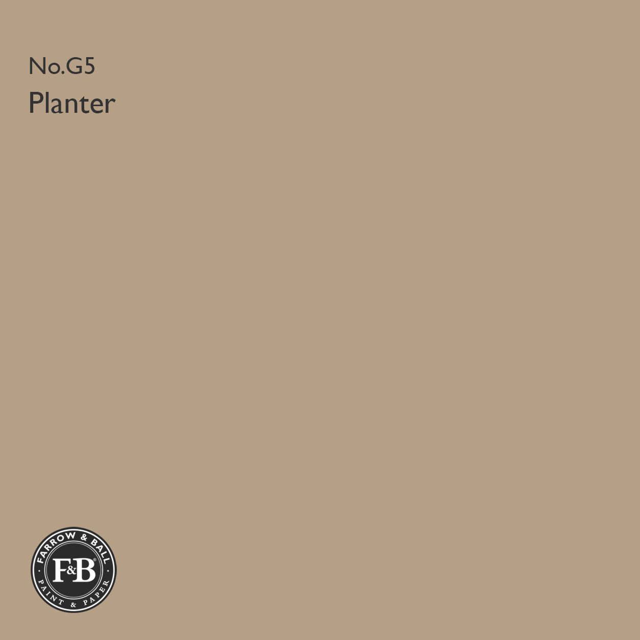 Farrow & Ball Planter No.G5 Estate Emulsion paint colour sample
