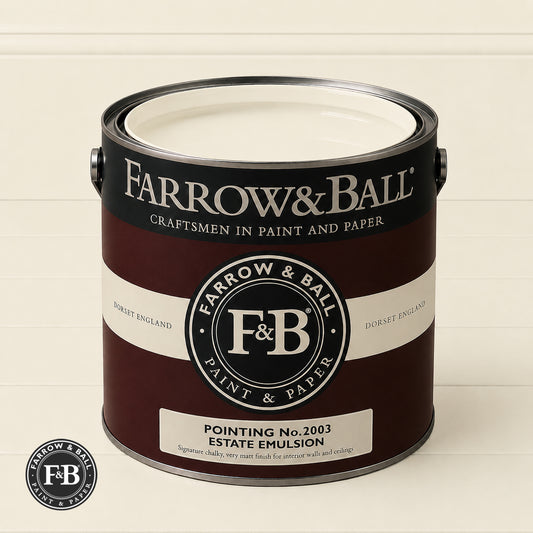 Farrow & Ball Pointing No.2003 paint colour in open paint tin