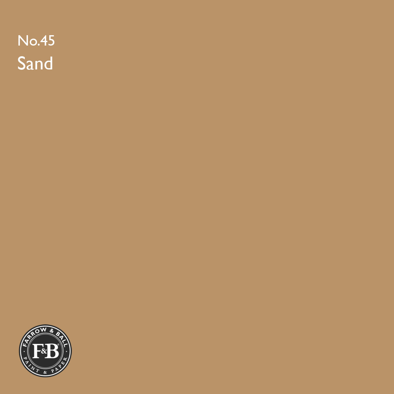 Farrow & Ball Sand No.45 paint colour swatch