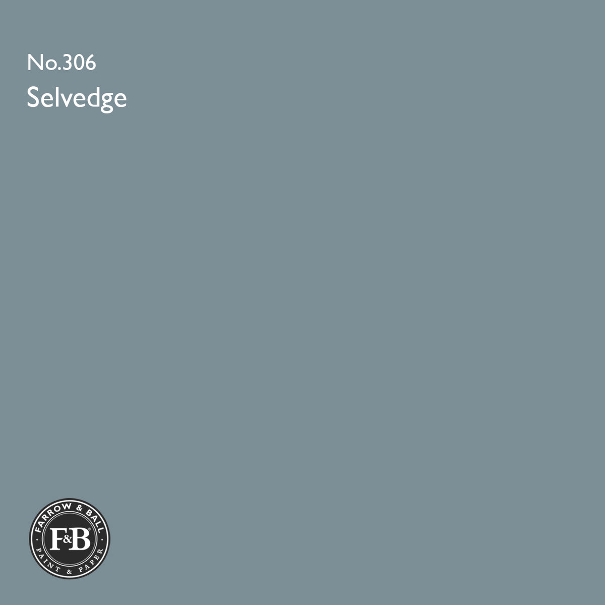 Farrow & Ball Selvedge No.306 paint colour swatch
