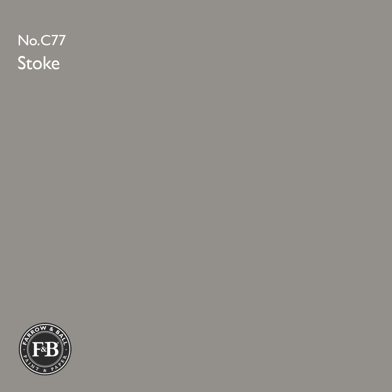Farrow & Ball Stoke No.CC7 Estate Emulsion paint colour sample