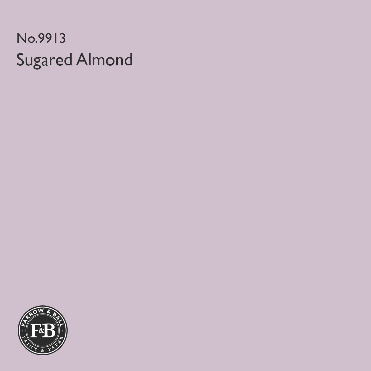 Farrow & Ball Sugared Almond No.9913 Estate Emulsion paint colour sample