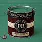Farrow & Ball Verdigris Green No.W50 paint colour in open paint tin