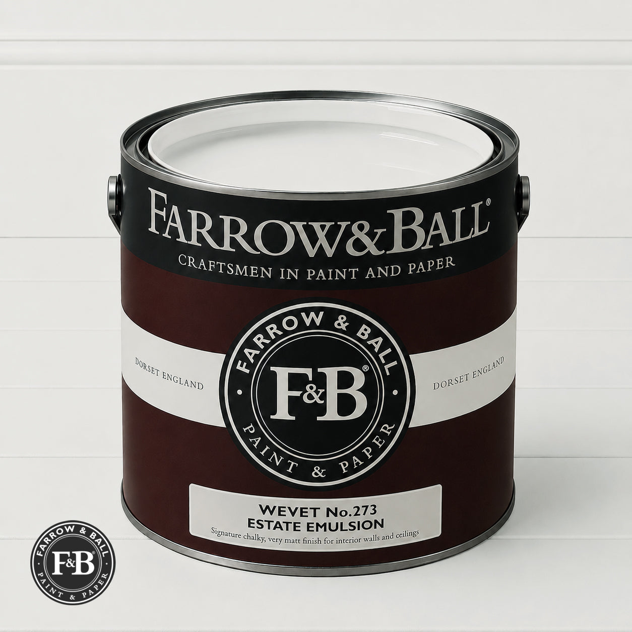 Farrow & Ball Wevet No.273 paint colour in open paint tin