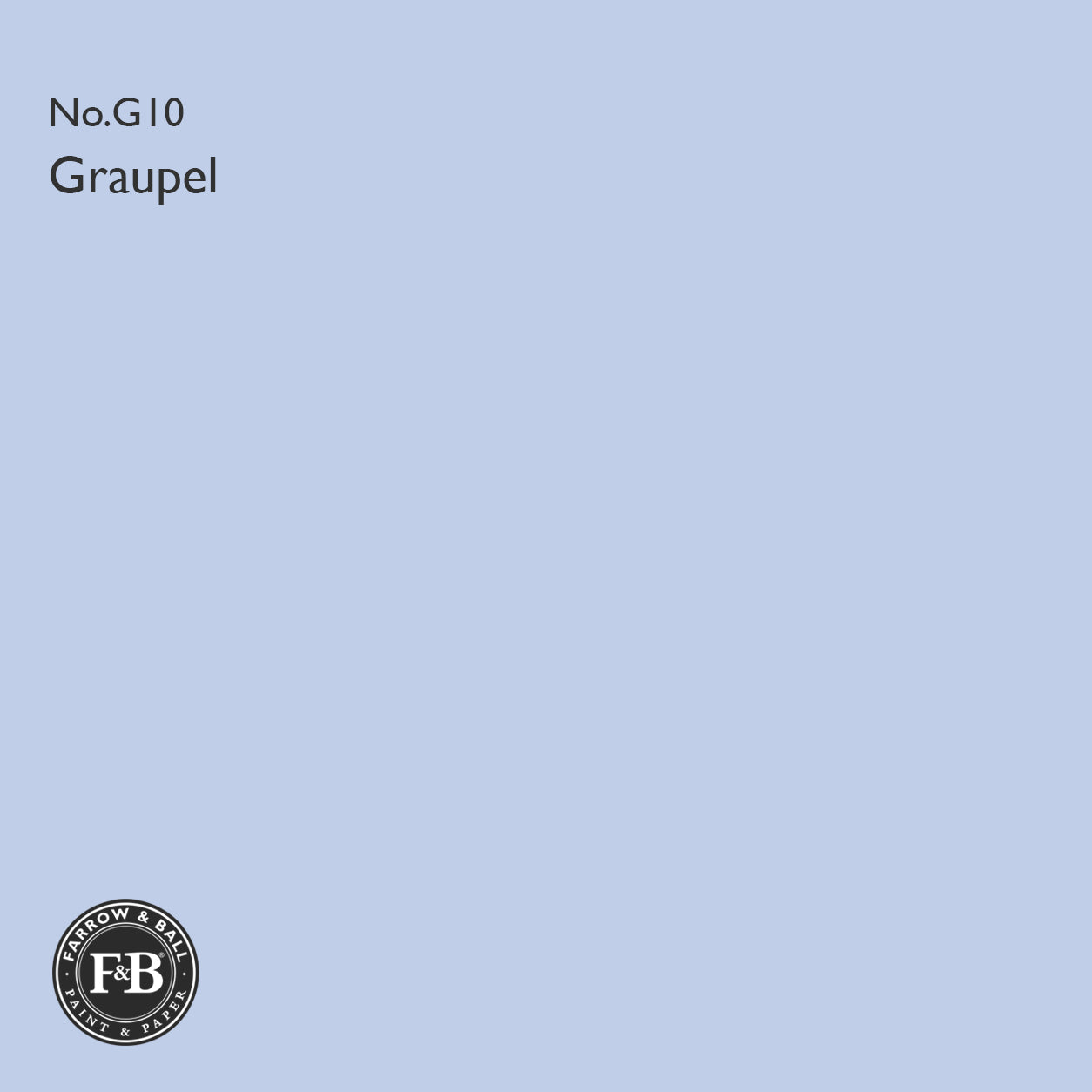 Farrow & Ball Graupel No.G10 Estate Emulsion paint colour sample