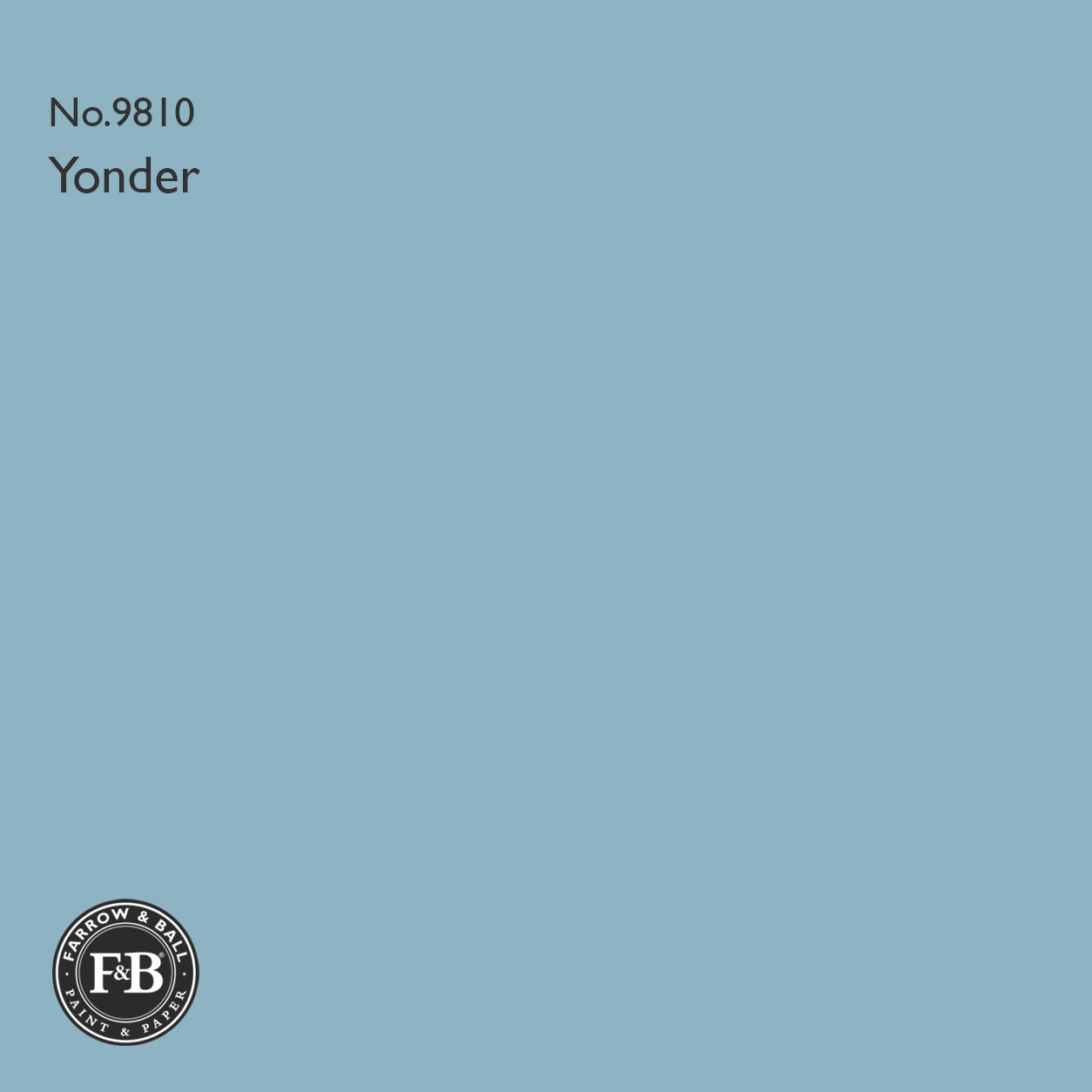 Farrow & Ball Yonder No.9810 Estate Emulsion paint colour sample